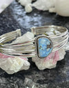 Golden Hills Turquoise 925 Sterling Silver Cuff! Size 7 to 8 Adjustable bb169