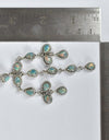 Aurora Opal Statement Chandelier Earrings 925 Sterling Silver