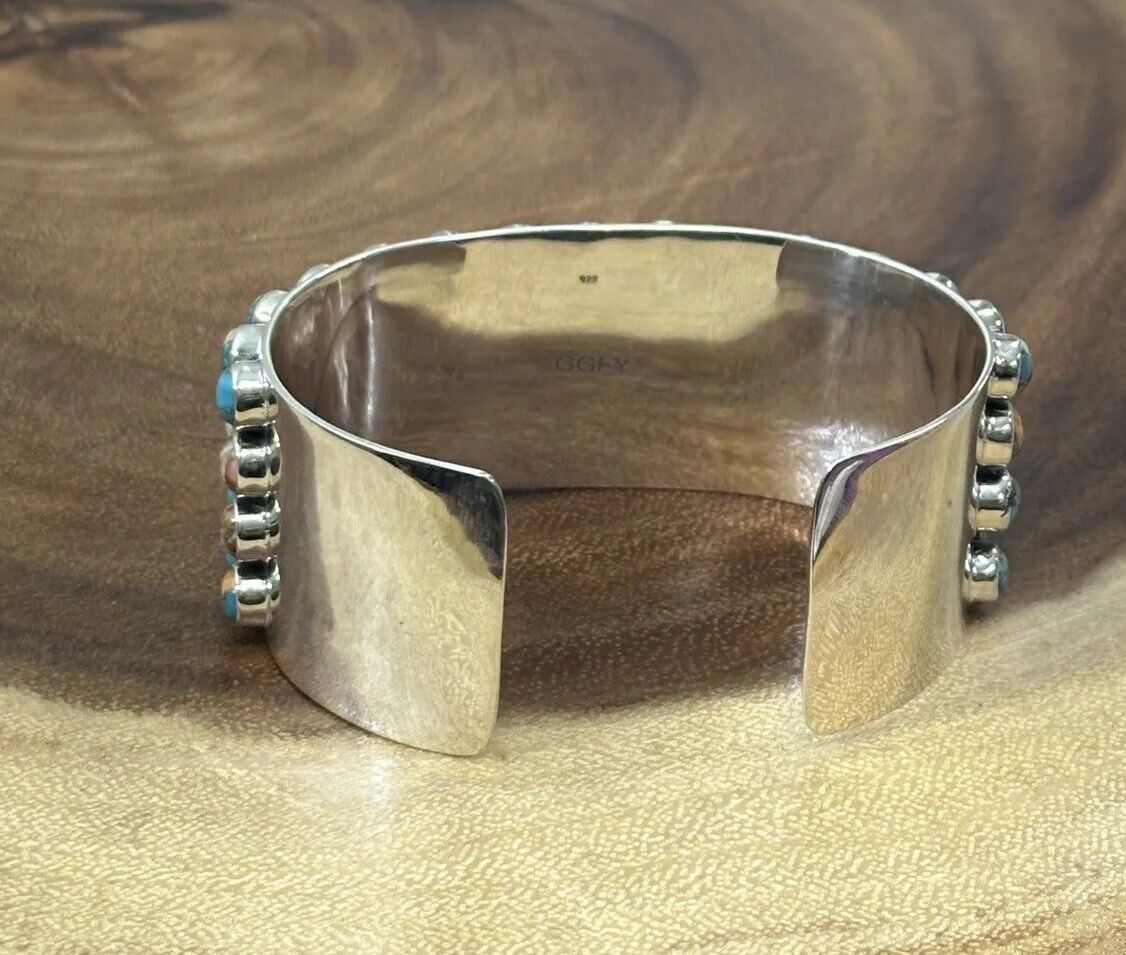 HUGE STATEMENT CUFF! Spiny Oyster 925 Sterling Silver 101 Grams! 7 3/4