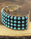 HUGE TURQUOISE CUFF 925 Sterling Silver 7 3/4 103 Grams!