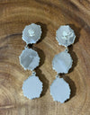 Statement Earrings! Natural Pink Opal And Aurora Opal 925 Sterling Silver
