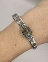 Royston Turquoise Dainty Cactus Style Cuff 925 Sterling Silver Size 6.5