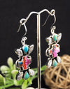 28.85cts Spiny Oyster Arizona Turquoise Crystal Turquoise 925 Earrings 4632