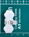 925 Sterling Silver 4.60cts Back Closed Turquoise Ring 3 stone Size 8 4819