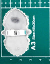 925 Silver 20.02cts Back Closed Wild Horse Magnesite Heart Ring Size 8 4760