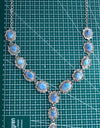 925 sterling silver 94.97cts back closed golden hills turquoise necklace 5100