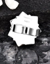 12.14cts Matrix White Buffalo Turquoise 925 Sterling Silver Ring Size 7 4694